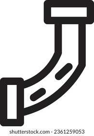 Pipe Tool Work Outline Icon