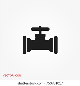 Pipe with valve icon