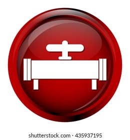 Pipe and valve icon sign vector illustration