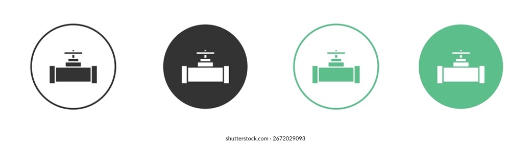 Ícone de válvula de tubo para seu site ou aplicativo. eps10