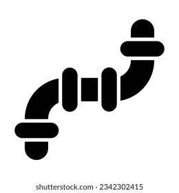 Pipe Vector Glyph Icon For Personal And Commercial Use.

