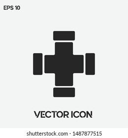 Pipe vector icon illustration
