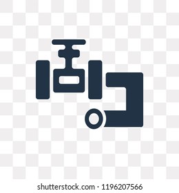 Pipe vector icon isolated on transparent background, Pipe transparency concept can be used web and mobile