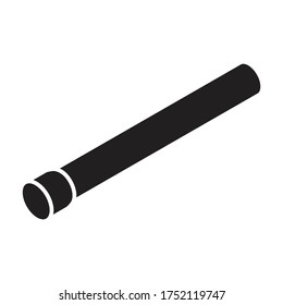 Pipe vector icon.Black vector icon isolated on white background pipe.