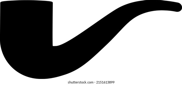 Icono de tabaco vector de tubería aislado