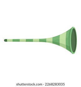 Pipe vuvuzela icon cartoon vector. Soccer horn. Speaker sport
