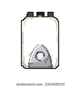 pipe water boiler game pixel art retro vector. bit pipe water boiler. old vintage illustration