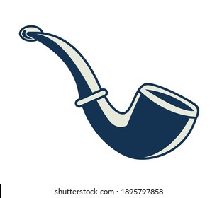 pipe wooden nautical gray element icon vector illustration design