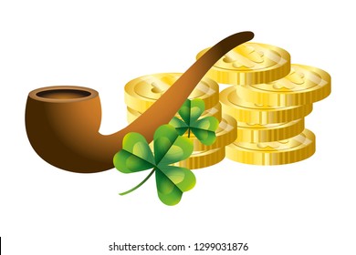 pipe wooden smoke clover