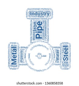 pipe word cloud. tag cloud about pipe.