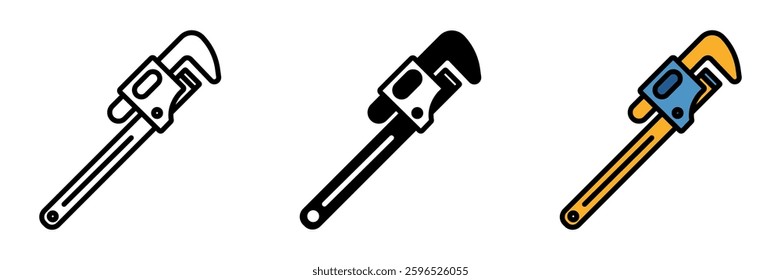 Pipe Wrench is an adjustable gripping tool used for tightening or loosening pipes and plumbing fittings.