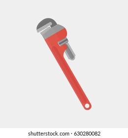 pipe wrench flat style
