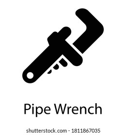 Pfeifenspindel-Symbol, glypisches Vektordesign