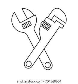 pipe wrench icon