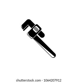 pipe wrench icon. Element of construction tools illustration. Premium quality graphic design icon. Signs and symbols collection icon for websites, web design, mobile app on white background