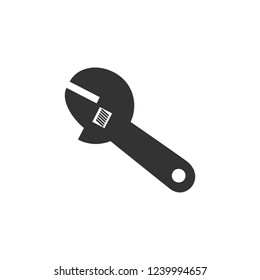 Pipe wrench. Icon Flat