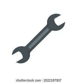 Pipe wrench icon. Flat illustration of pipe wrench vector icon isolated on white background