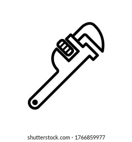 pipe wrench icon vector illustration design