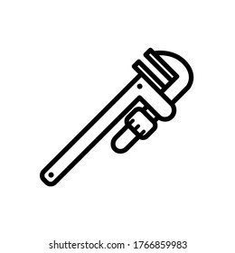 pipe wrench icon vector illustration design