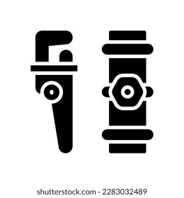 pipe wrench icon for your website design, logo, app, UI.