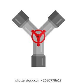Pipe wye for engineering and construction use