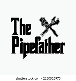 The Pipefather - Funny plumber svg design svg