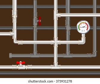 pipeline background. Vector illustration.