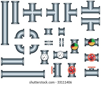 pipeline construction pieces set