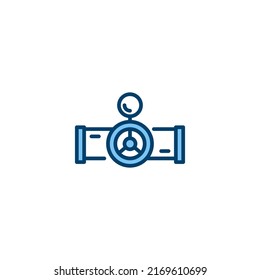 Pipeline filled line icon. linear style sign for mobile concept and web design. Outline vector icon. Symbol, logo illustration. Vector graphic