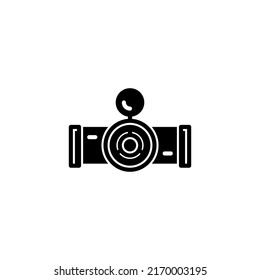 Pipeline filled line icon. linear style sign for mobile concept and web design. Outline vector icon. Symbol, logo illustration. Vector graphic