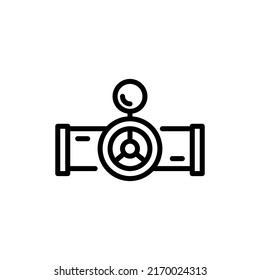 Icono de línea rellenada de canalización. signo de estilo lineal para concepto móvil y diseño web. Icono de vector de contorno. Símbolo, ilustración del logotipo. Gráfico vectorial