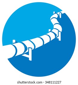 Pipeline Flat Icon 