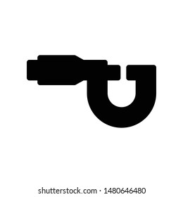 pipeline glyph flat vector icon