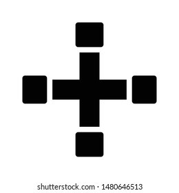 pipeline glyph flat vector icon