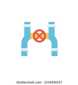 pipeline glyph flat vector icon