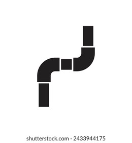 Pipeline-Icon-Design, isoliert auf weißem Hintergrund, Vektor-Illustration