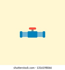 Pipeline icon flat element. Vector illustration of pipeline icon flat isolated on clean background for your web mobile app logo design.