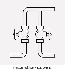 Pipeline icon line element. Vector illustration of pipeline icon line isolated on clean background for your web mobile app logo design.