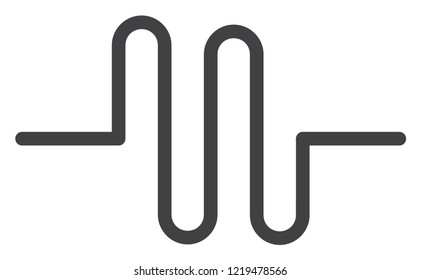 Pipeline icon on a white background. Isolated pipeline symbol with flat style.