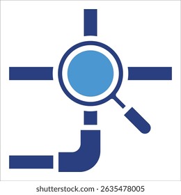 Pipeline Inspection Tool Icon Element For Design