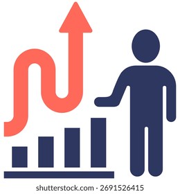 Icono de Vector simple y claro que ilustra una idea o función esencial