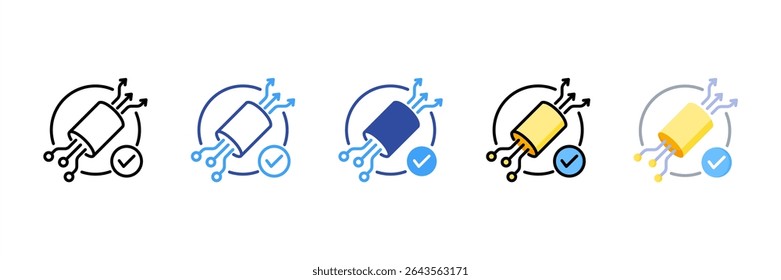 Pipeline Multi Style Icon Set