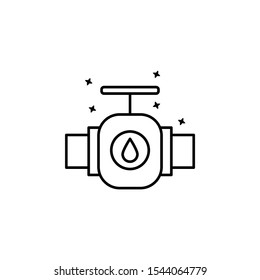 Pipeline plumber icon. Simple line, outline vector of oil industry icons for ui and ux, website or mobile application