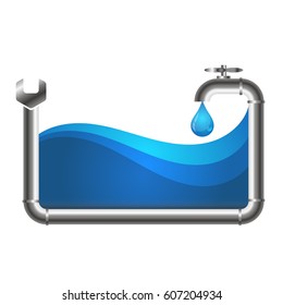 Pipeline and plumbing repair vector