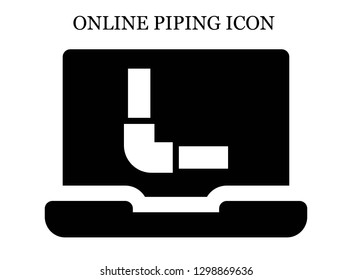 Pipeline search icon. Editable Pipeline search icon for web or mobile.
