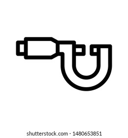 pipeline thin line vector icon