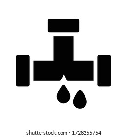 pipeline vector glyph flat icon 