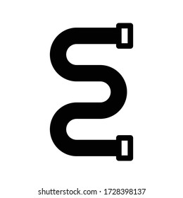 pipeline vector glyph flat icon 