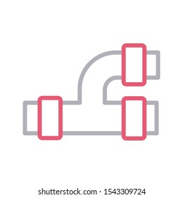 pipeline vector line color icon 