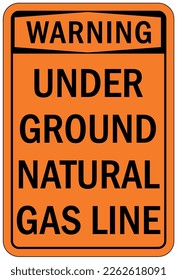 Pipeline warning sign and labels